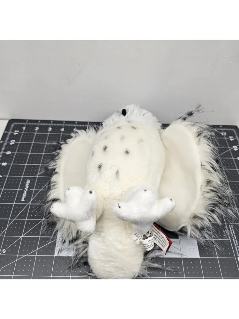 Douglas Cuddle Toys Snowy Owl Plush White Black Speckled Bird Stuffed Animal